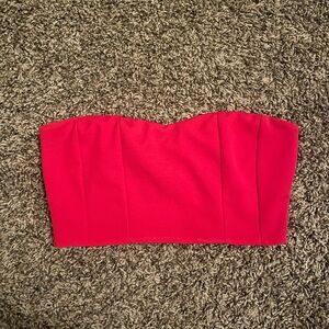 Wet Seal Red Strapless Top